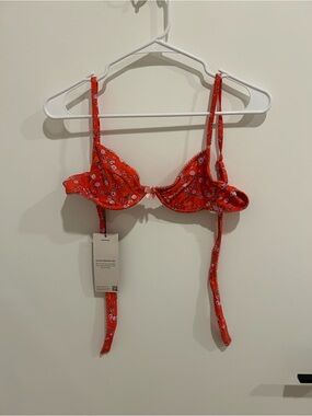 Blackbough Coral Floral Underwire Bikini Top